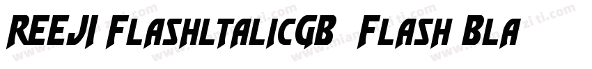 REEJI FlashltalicGB  Flash Black字体转换